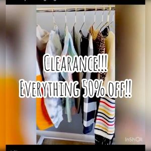 Clearance Sale!!